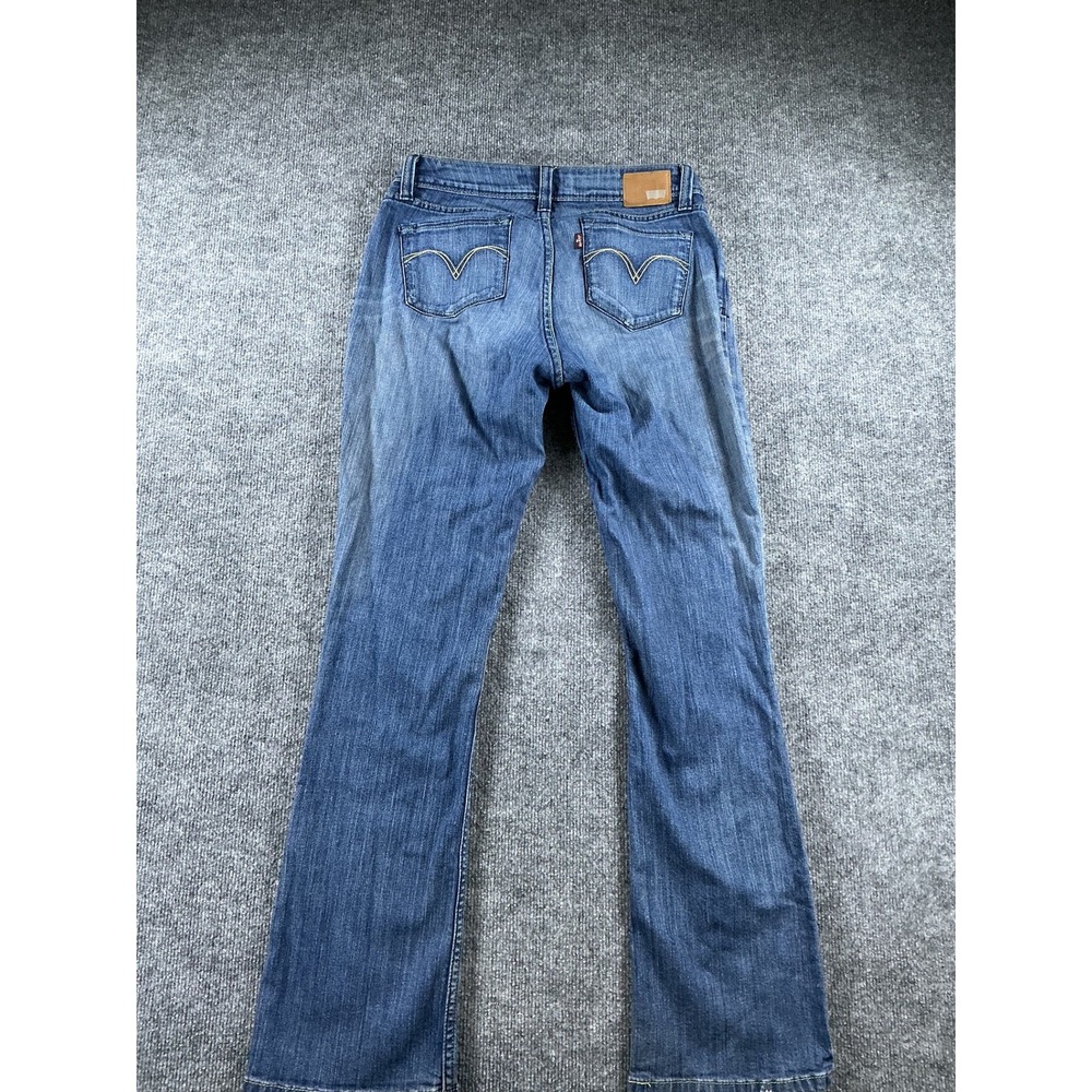 Levis Bold Curve Low Rise Bootcut Skinny Jeans Blue Denim Womens 13M 30x31 - Picture 8 of 8